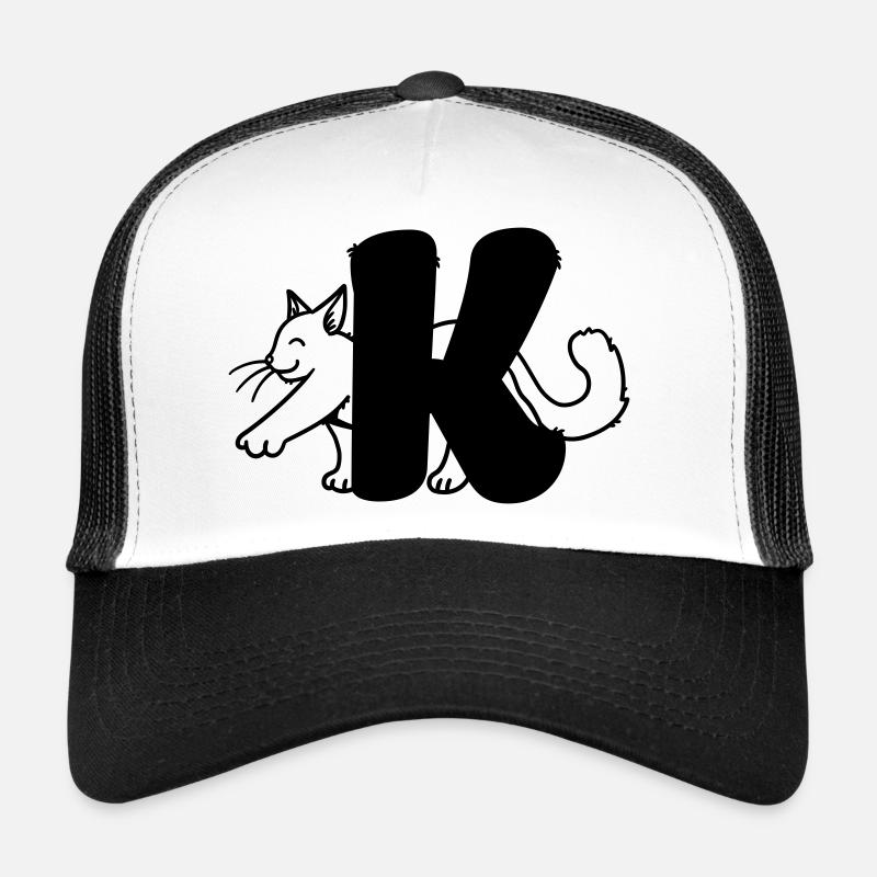 Cat Letter K Trucker Cap