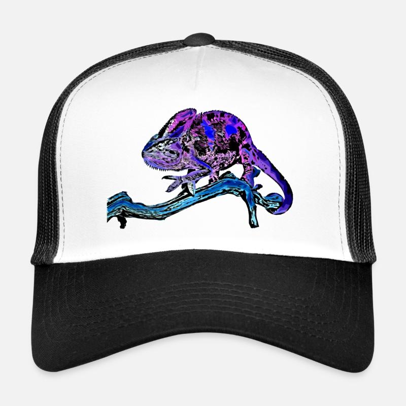 Chamäleon - Trucker Cap - Weiß/Schwarz