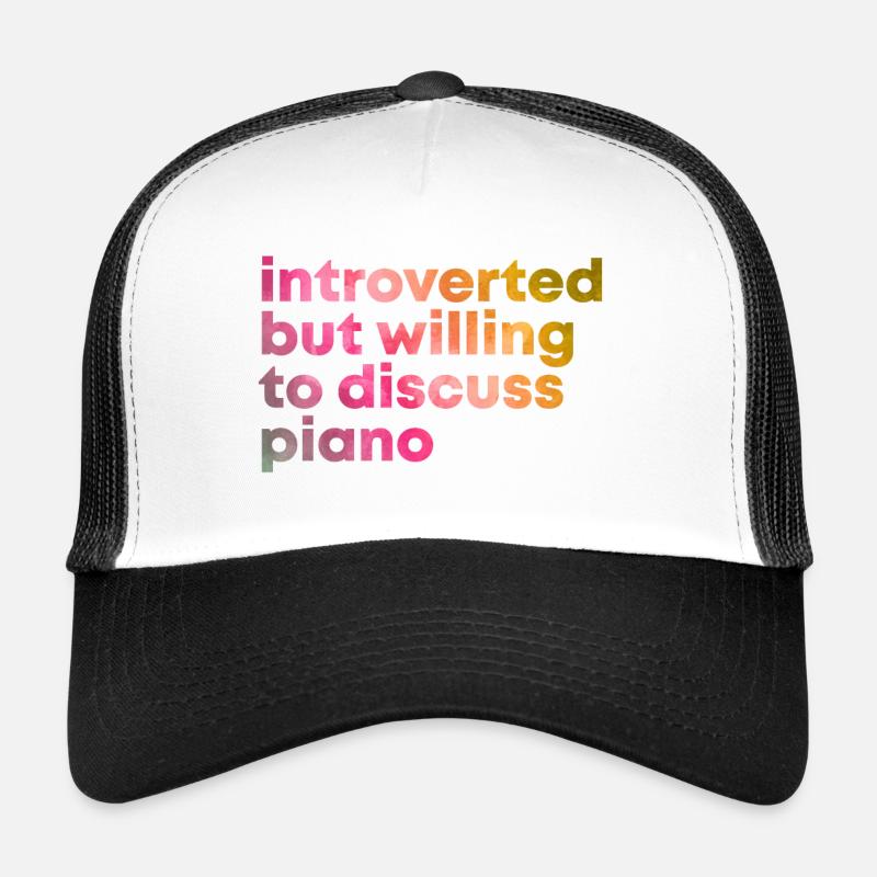 Klavier - Trucker Cap - Weiß/Schwarz