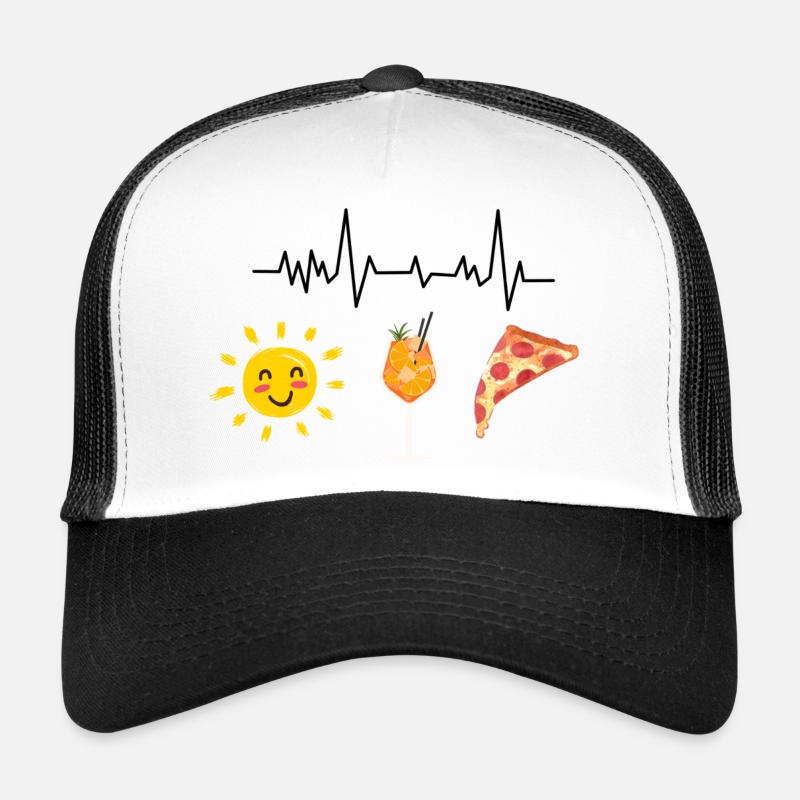Sonne Getränk Pizza Trucker Cap
