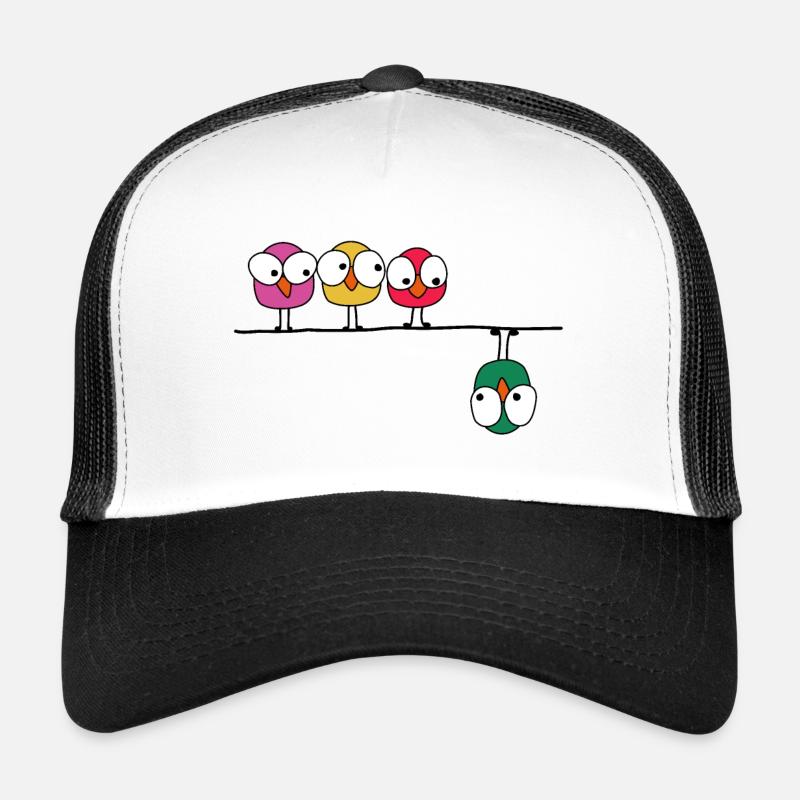 Angry birds - Trucker Cap - Weiß/Schwarz