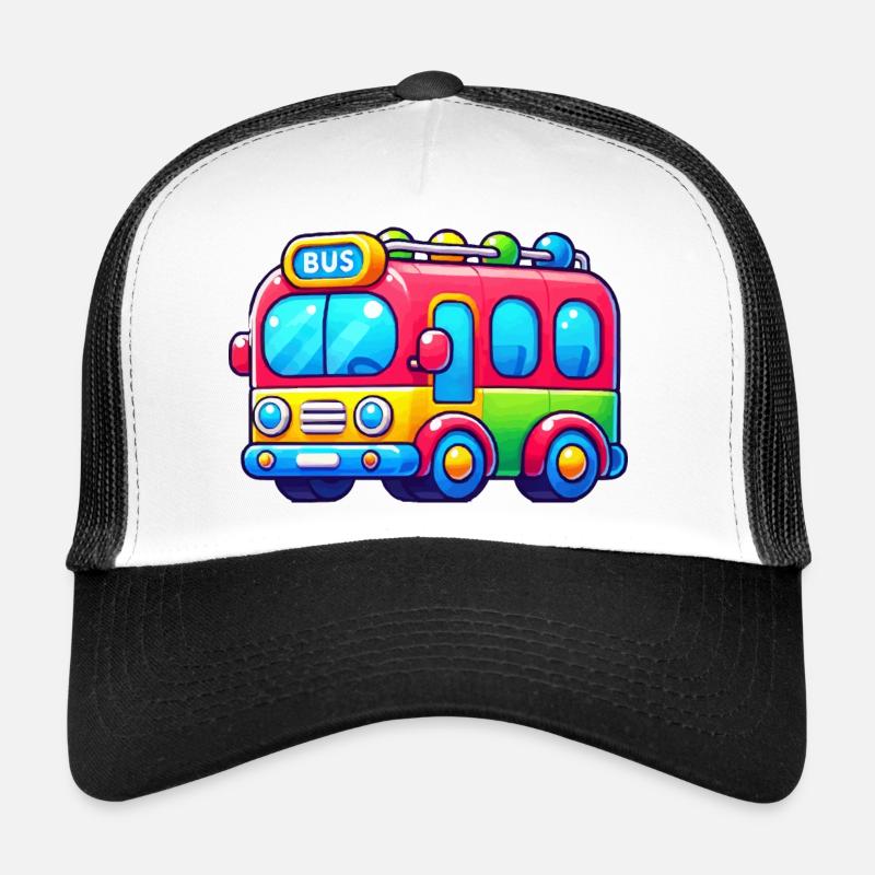 Bus - Casquette trucker - blanc/noir