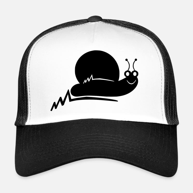 Escargot Sourire Ligne Simple Casquette trucker 