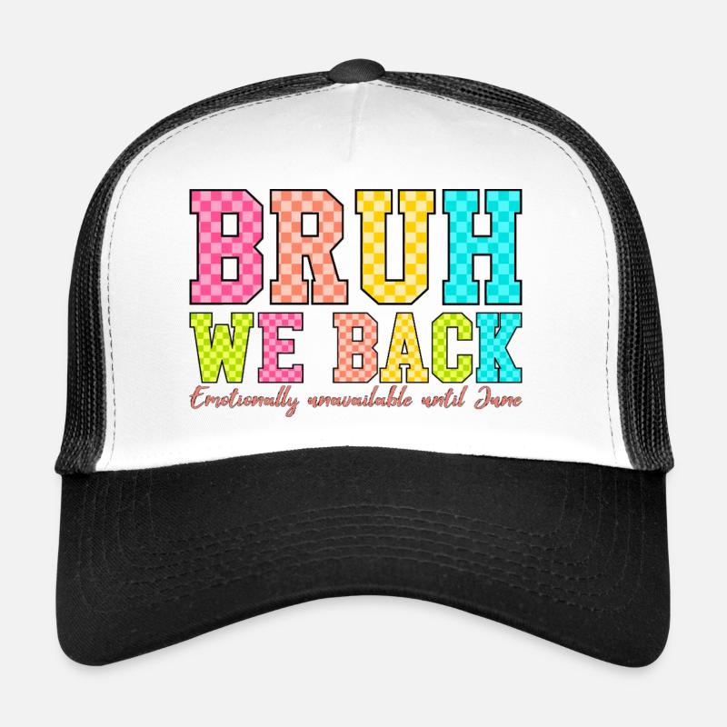 Blocky BRUH Wir setzen auf Retro-Design Trucker Cap
