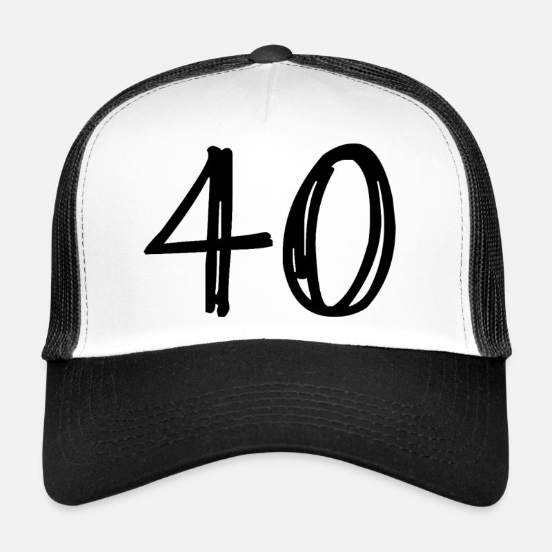 40. 40 ANS. 40e ANNIVERSAIRE. ANNIVERSAIRE 40 ANS. Casquette trucker 