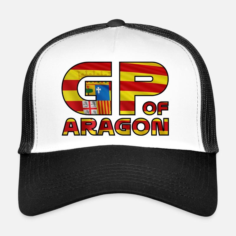 aragon_gp - Casquette trucker  - blanc/noir
