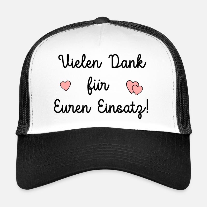 Vielen Dank Gruppe Team - Trucker Cap - Weiß/Schwarz