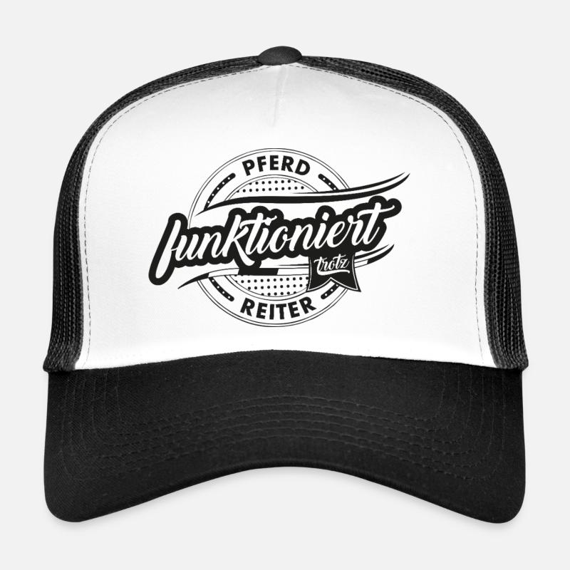 Le cheval travaille malgré le cavalier Casquette trucker 