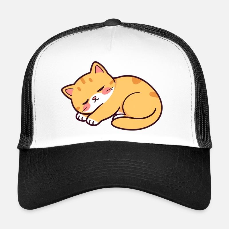 sleeping cat Trucker Cap