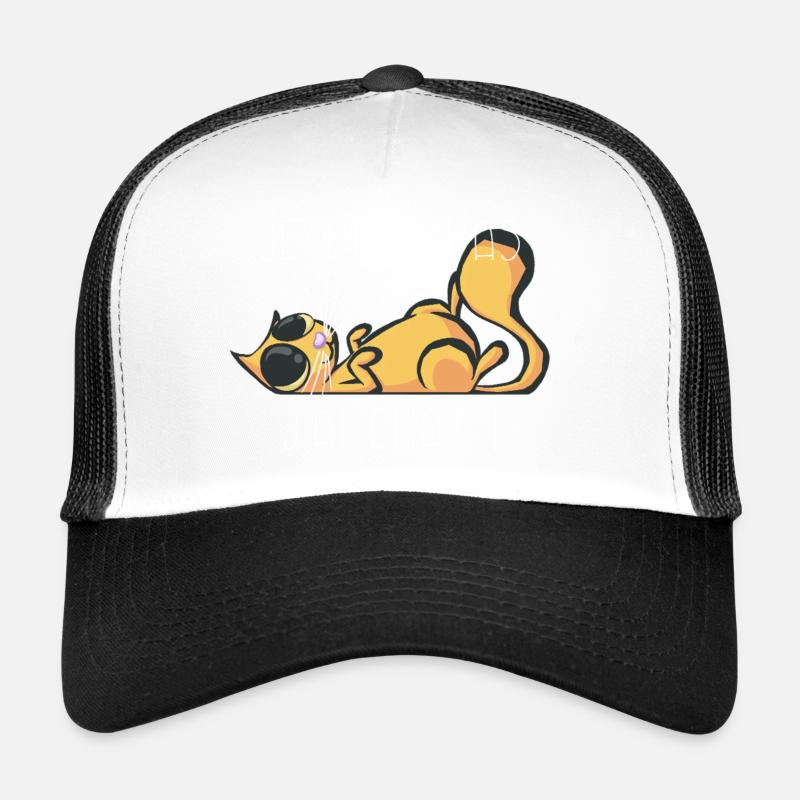 Je peux pas j'ai chat roux Casquette trucker 