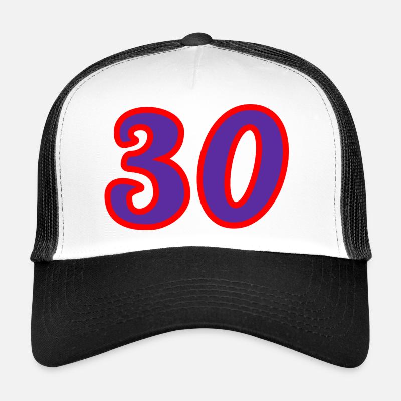 30. 30 ANS. 30e ANNIVERSAIRE. ANNIVERSAIRE 30 ANS. Casquette trucker 