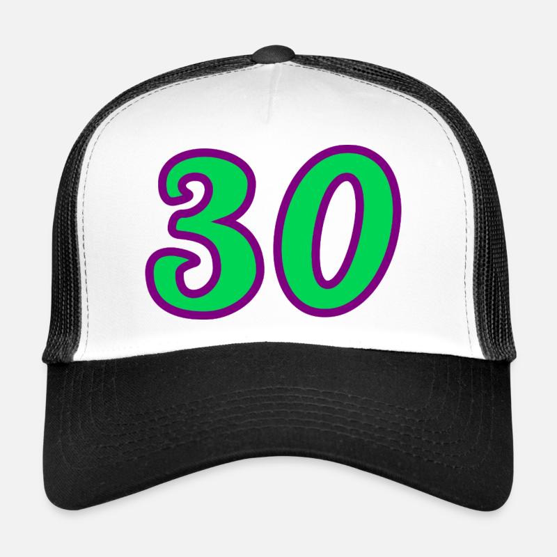 30. 30 ANS. 30e ANNIVERSAIRE. ANNIVERSAIRE 30 ANS. Casquette trucker 