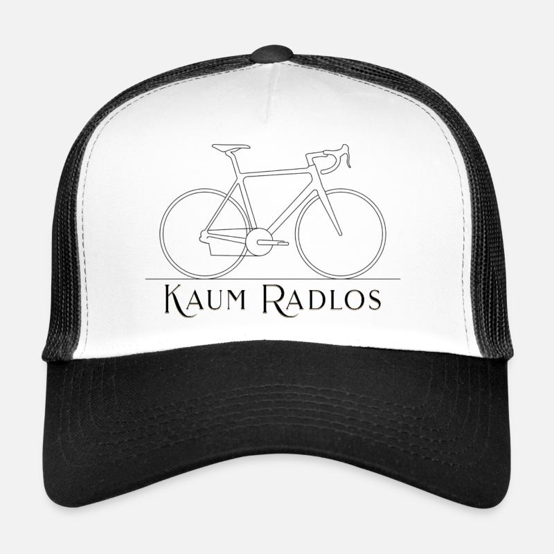 Vélo de route à peine sans roues Dessin minimal en lignes Casquette trucker 