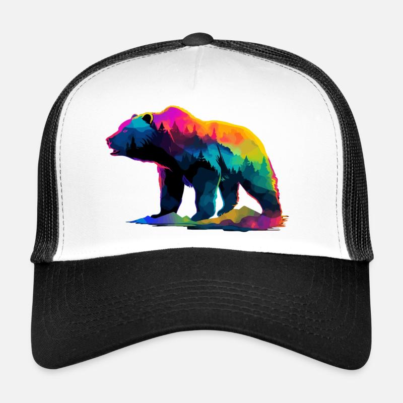 L’ours dans les montagnes Casquette trucker 