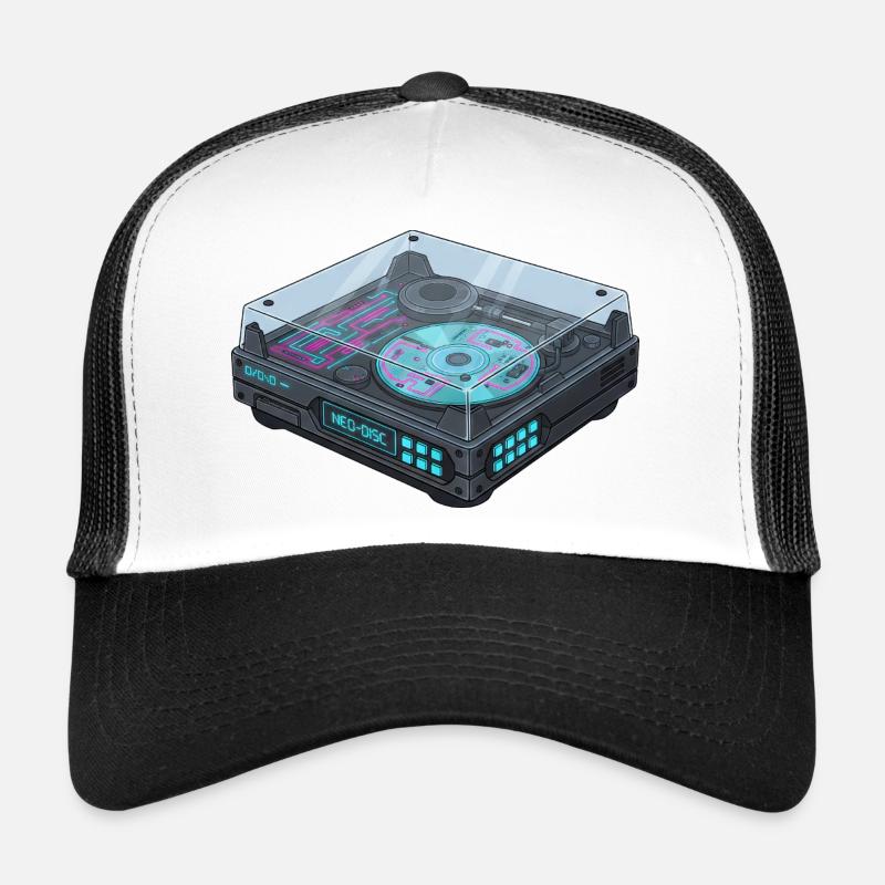 Futuristic Turntable Cool Modern Design Trucker Cap