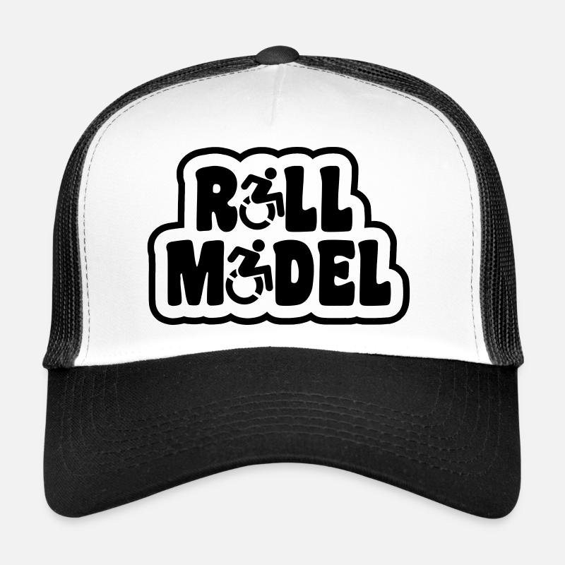 Modèle. Pour le vrai utilisateur de fauteuil roulant # Casquette trucker 