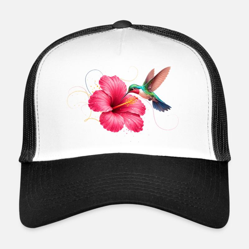 Kolibri an Hibiskusblüte  Trucker Cap
