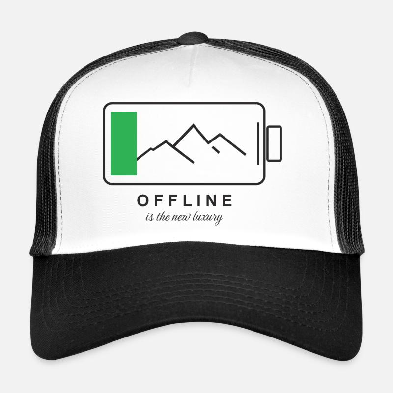 Digital Detox - Trucker Cap - white/black