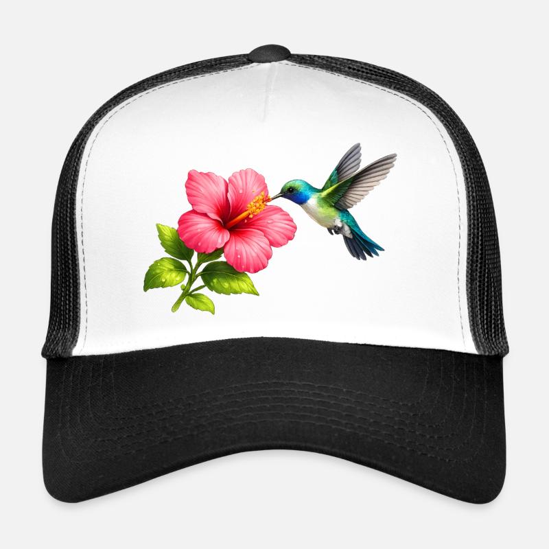 Kolibri am roten Hibiskus  Trucker Cap