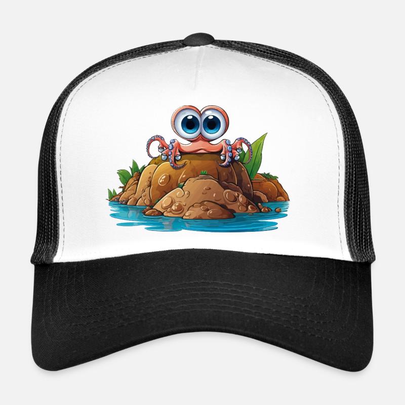 Crabe de galets aux yeux globuleux Casquette trucker 