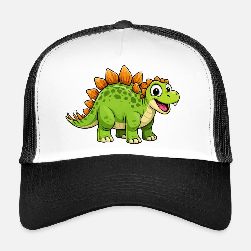 Dino Stegosaurus joyeux Casquette trucker 