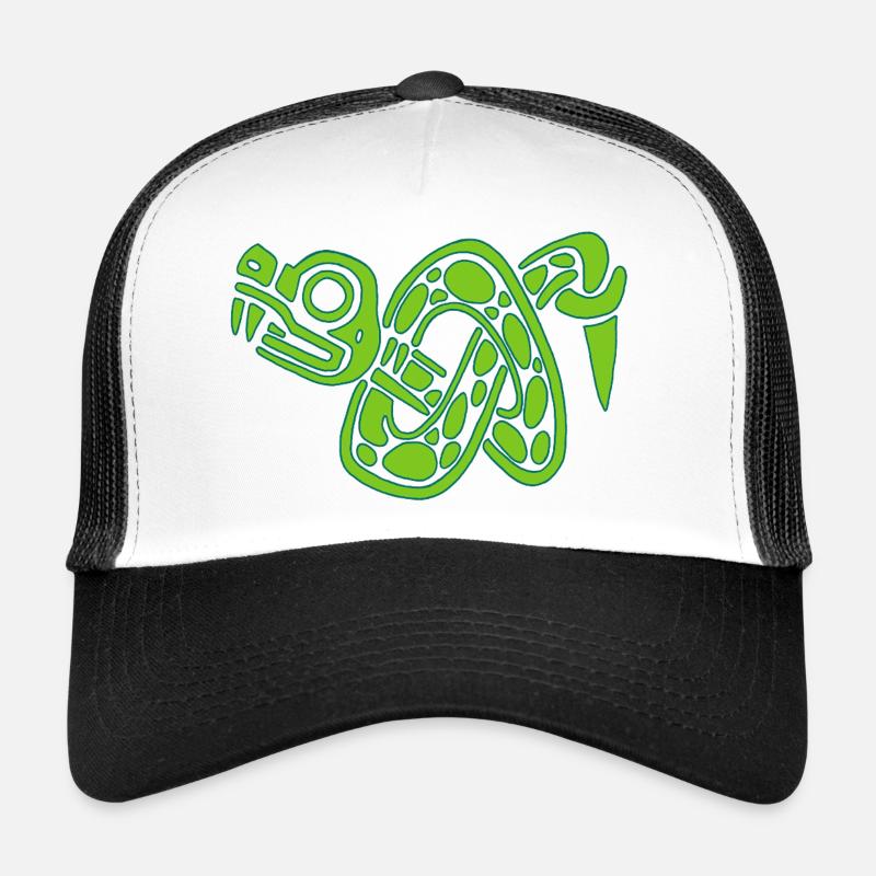 Noeud de serpent vert Casquette trucker 