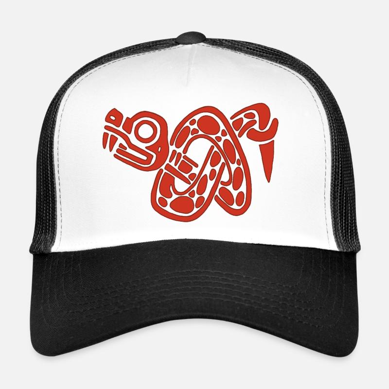 Noeud de serpent rouge Casquette trucker 