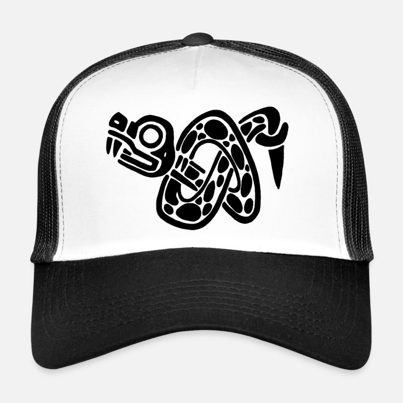 Noeud de serpent noir Casquette trucker 