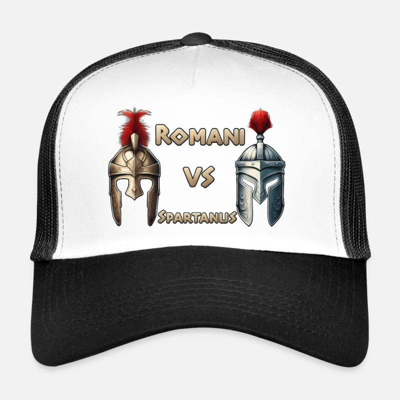 ROMANI VS SPARTANUS - Trucker Cap - Weiß/Schwarz