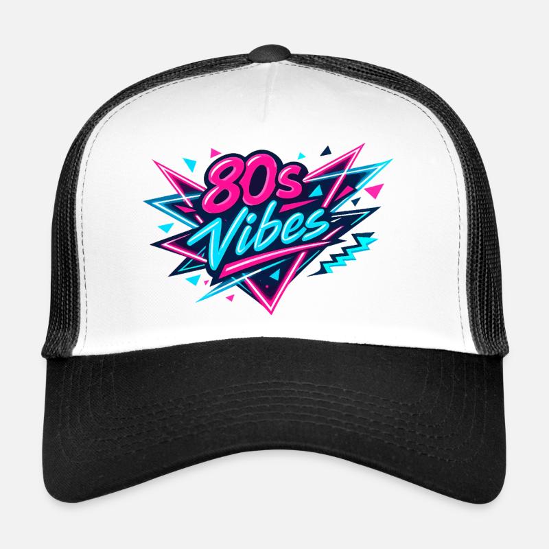 80s Vibes Neon Retro Trucker Cap