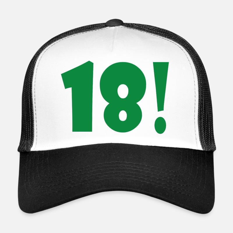 Vert 18 ! Impression exclusive Casquette trucker 
