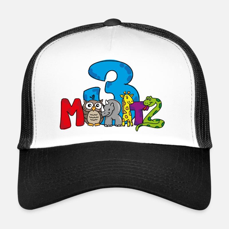 Moritz 3rd Birthday - Trucker Cap - white/black