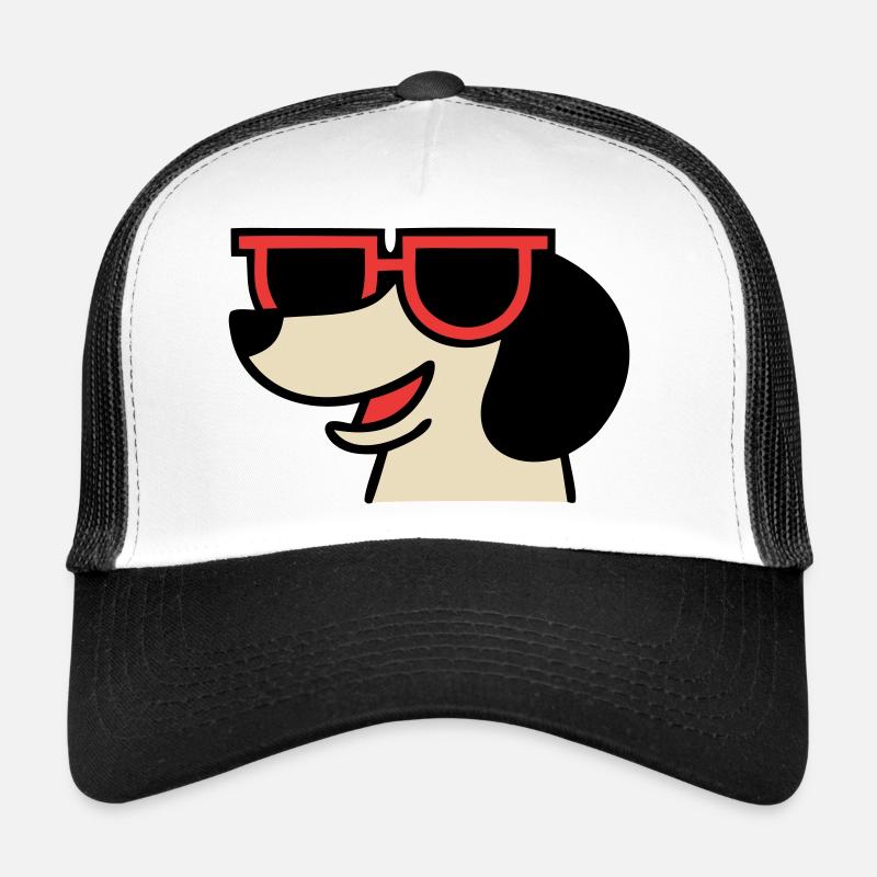 Cooler Dackel Brille Chef Trucker Cap