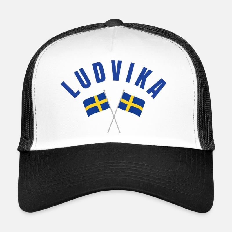 Drapeaux de Ludvika Suède Casquette trucker 
