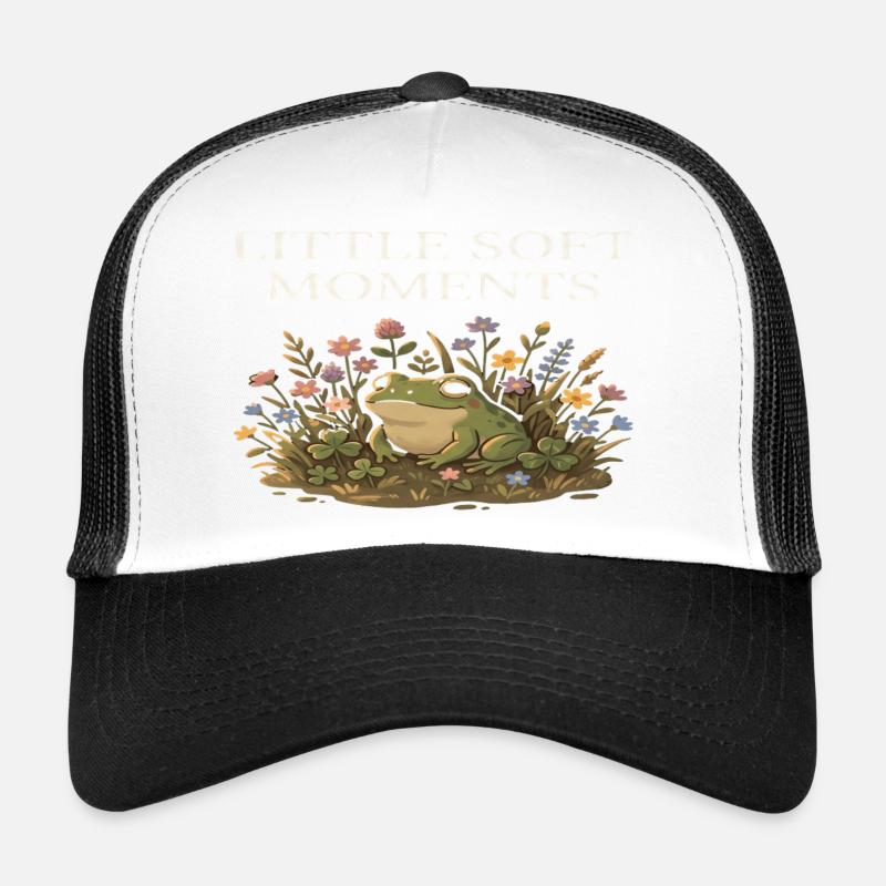 Petits moments doux : Ferme Grenouille parmi les Fleurs Casquette trucker 