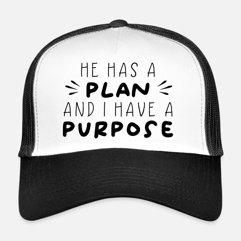 Plan & But - Casquette trucker - blanc/noir