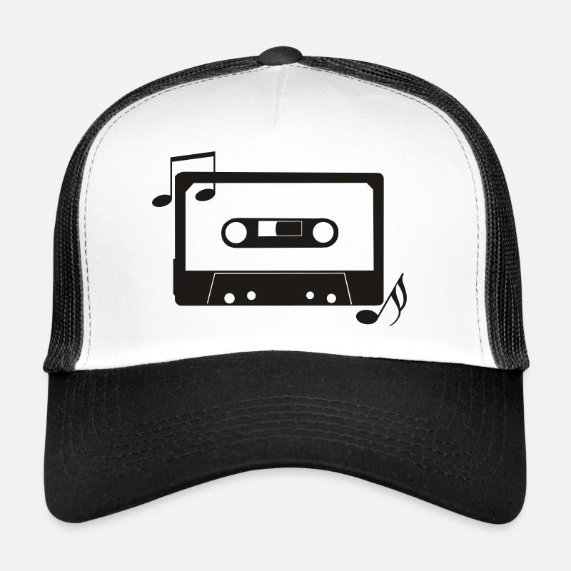 Kassette - Trucker Cap - Weiß/Schwarz