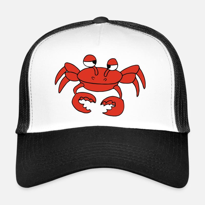 Red Crab - Trucker Cap - Weiß/Schwarz