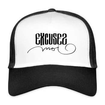 Excusez moi - Trucker Cap - white/black - Front