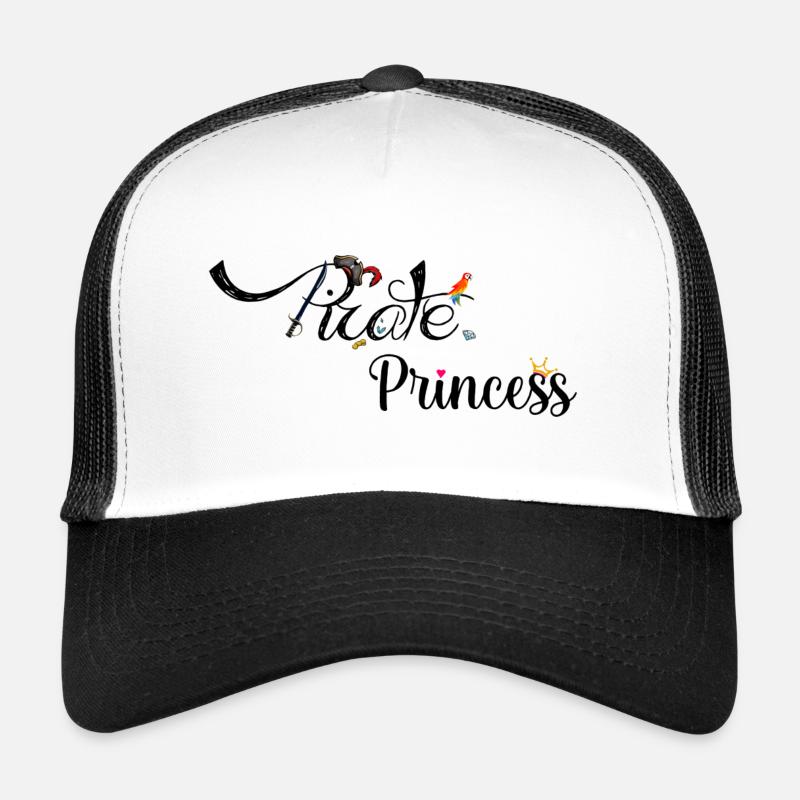 Pirate Princess - Trucker Cap - Weiß/Schwarz