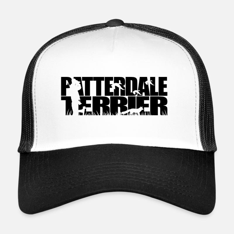 PATTERDALE TERRIER Jagdhund Jagdhunde Wilsigns - Trucker Cap - Weiß/Schwarz