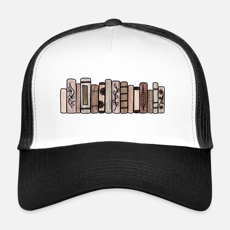 Braune Pastellbücher Trucker Cap