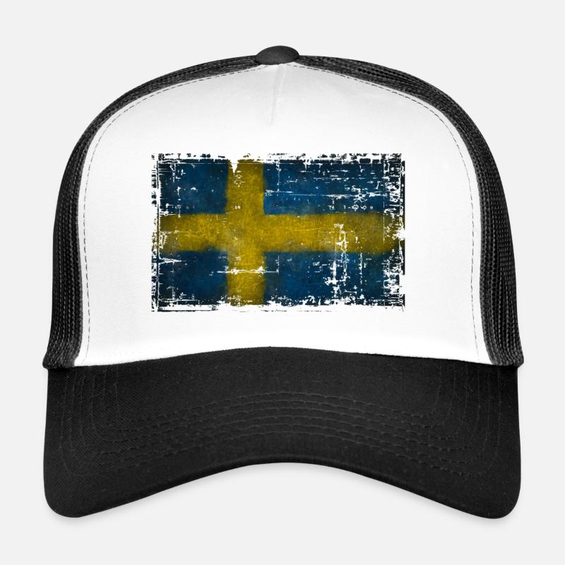 SUEDE - suede - Casquette trucker  - blanc/noir