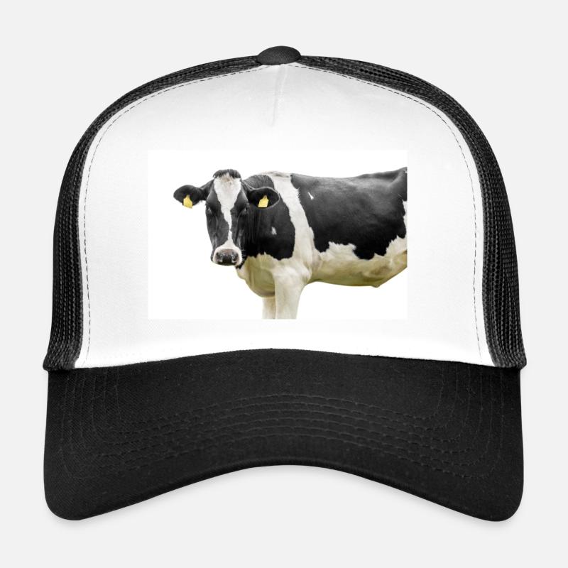 vache - Casquette trucker  - blanc/noir