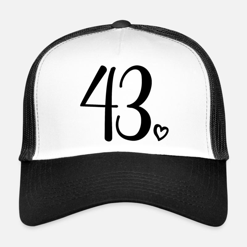 Mignon numéro 43, 43 ans, cadeau de 43e anniversaire Casquette trucker 