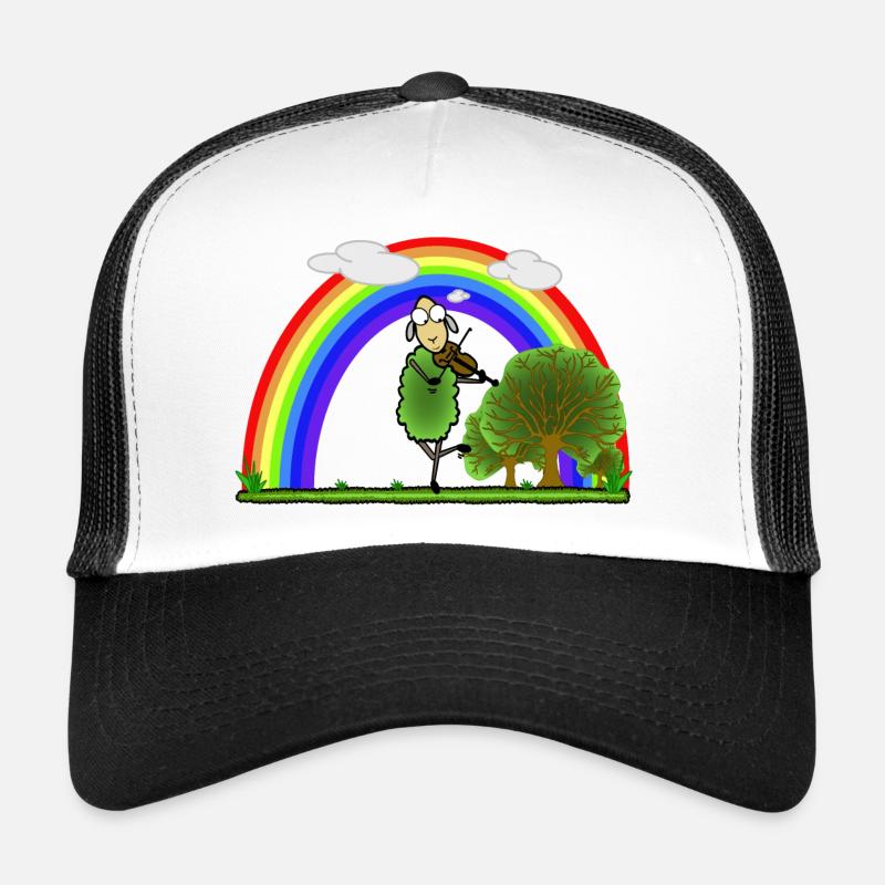 Folk Geige Schaf Trucker Cap