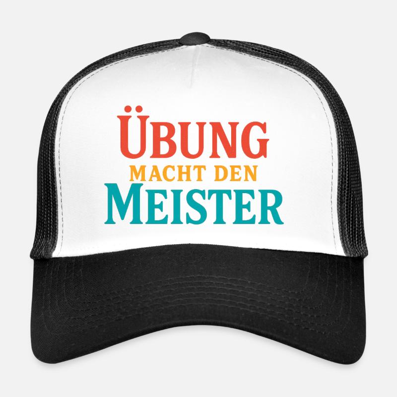 Entraînez-vous à forger le Maître - Casquette trucker  - blanc/noir