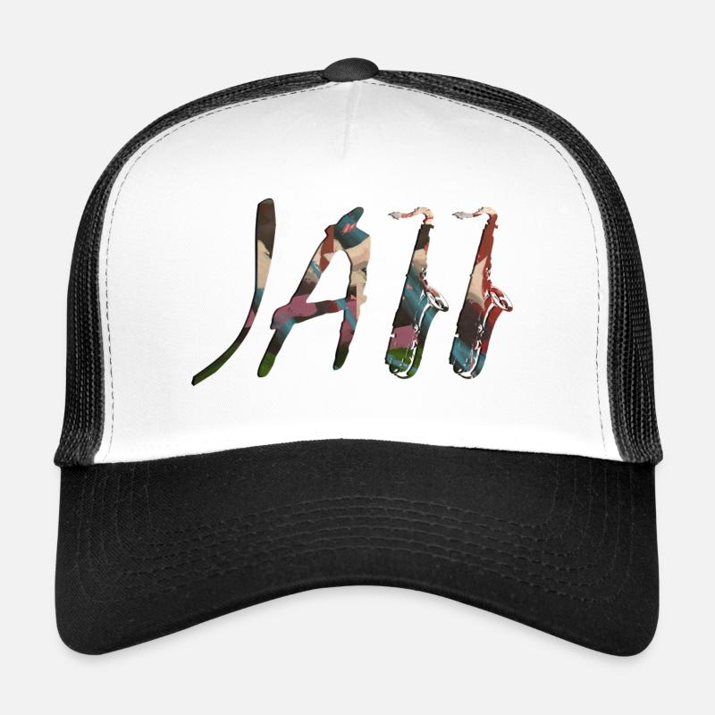 Jazz - Trucker Cap - Weiß/Schwarz