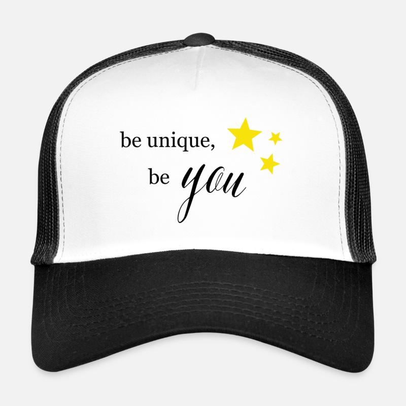 Be unique - Trucker Cap - white/black