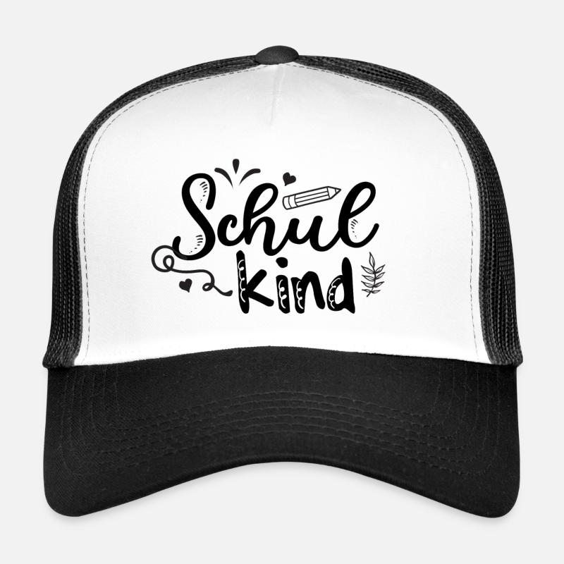 Schulkind - Einschulung Schulanfang Erstklässler - Trucker Cap - Weiß/Schwarz
